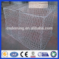 PVC / PE cubrió la caja tejida hexagonal galvanizada caliente del gabion de la galjanoplastia con precio al por mayor